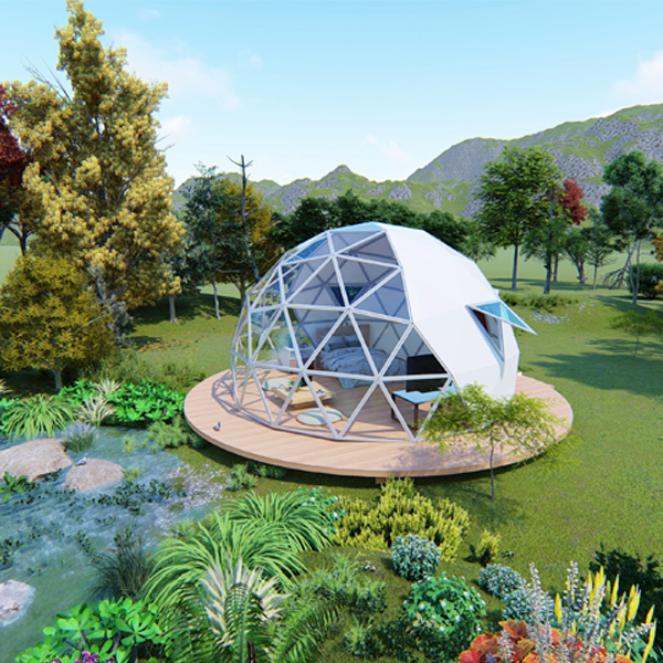 Glass Dome House Garden Igloo Hotel with Aluminum Structure and Tempered Glass Cover for Resort