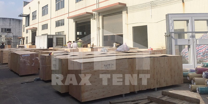 Raxtent marquee tent package and delivery