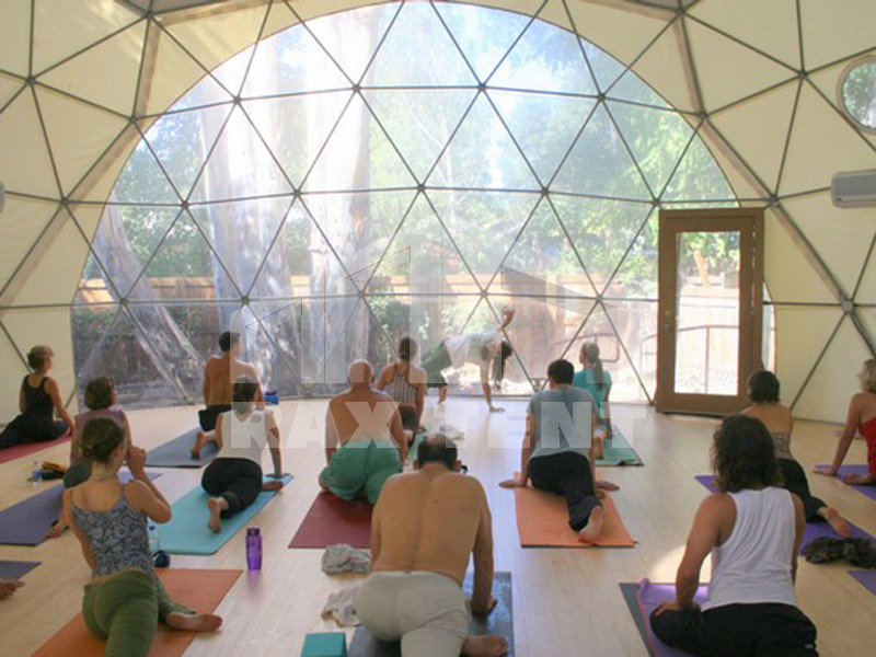 half transparent dome tent for gym，sports，yoga
