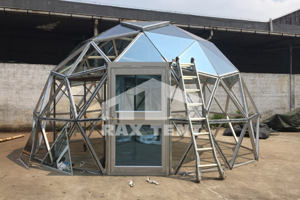 glass dome tent，glass door