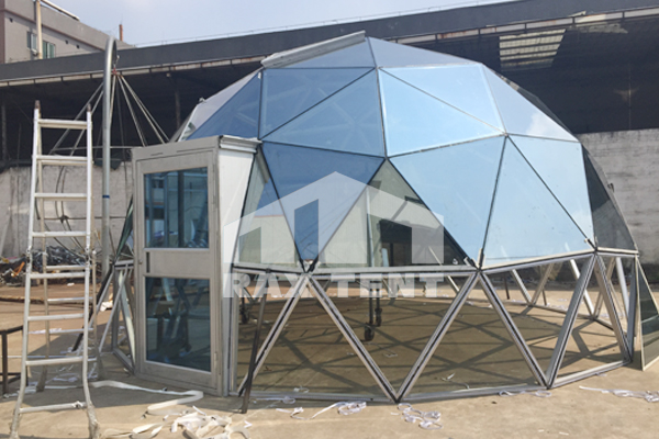 beautiful glass dome tent