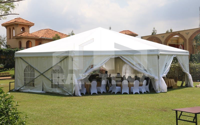 raxtent white tent with PVC or glass side for sale