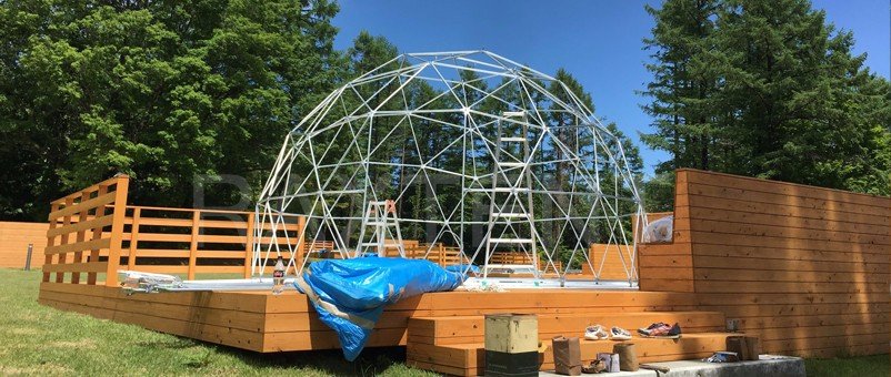 Raxtent build a dome house