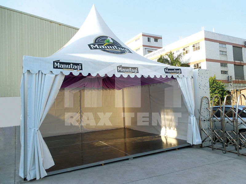 pagoda printed  tent for sale，China factory supply，low price，high quality