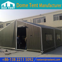 6m to 8m Aluminum Military Tent with PVC cover for Army Barracks