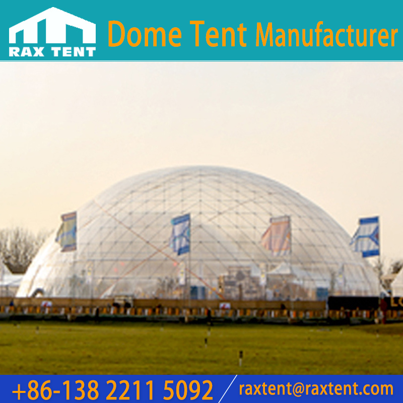 50m Event Dome Tent with Stainless Steel Pipe Frame for 1800-3500 People