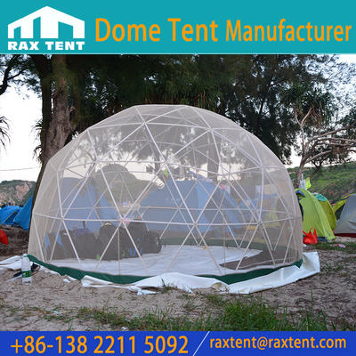 Clear 3.6M 2 Person Round Glamping Dome Tent in Garden House with 2.2m Height