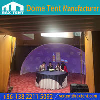 1/4 Shape of Dome Tent for outdoor Projections, Events with PVC cover