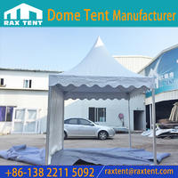 3x3/ 4x4 /5x5 /6x6m aluminum PVC Gazebo pinnacle Pagoda Tent for sale