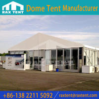 Glass wall Aluminum Marquee tent for outdoor car show, wedding and party