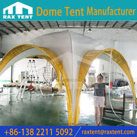 5X5M Quadrangular custom dome tent with Galvanized pipe frame