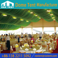 Roof lining with different colors for marquee tent