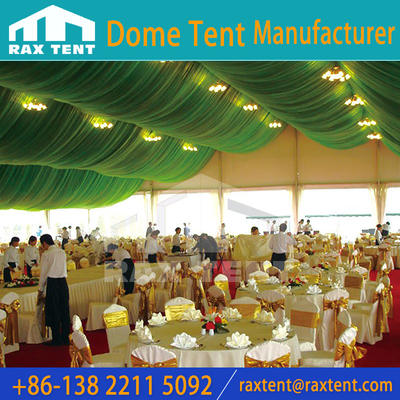 Roof lining with different colors for marquee tent
