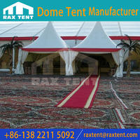 The luxury carpet for the outdoor dome tent, aluminum frame marquee tent