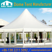 Aluminum Polygon Roof Marquee Tent with lining decoration for Concert