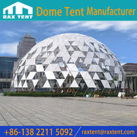 35m Massive Geodesic Dome for Events，Galvanized Steel Frame Dome for Festival Tent，Projection Dome