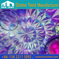 35m big dome for 360 degree projection geodesic dome for big events