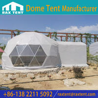 Cheap 5M Dome House with bedroom and bathroom for Glamping, Geodesic Domes for Hotel, Family Resort dome