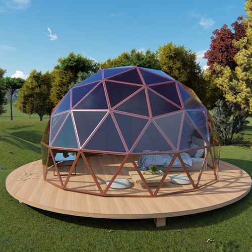 6M glass dome