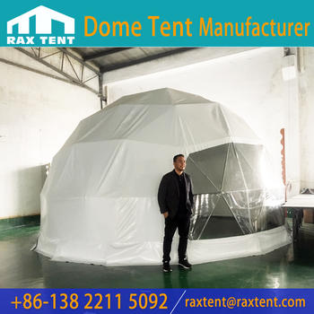 6M Geodesic Domes for Hotel and Glamping with Bathroom and Insulation
