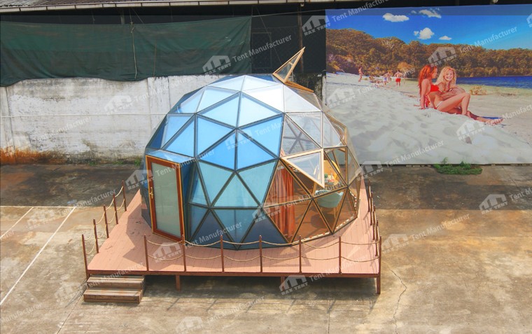 glass dome house