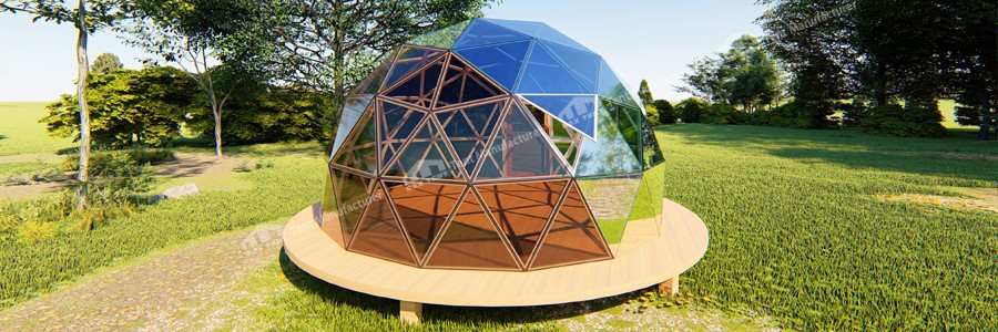   Glass dome house